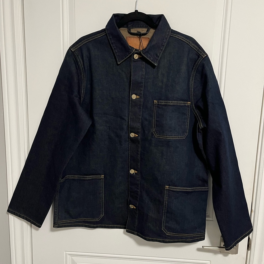 NWT - 7 For All Mankind Men's Japanese Fabric Denim Overshirt Jacket - Size XL